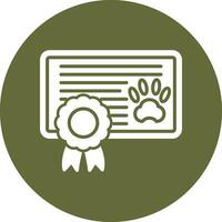 icono de vector de certificado