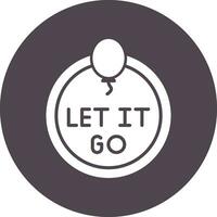 Let It Go Vector Icon