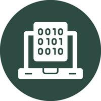 Binary Data Vector Icon