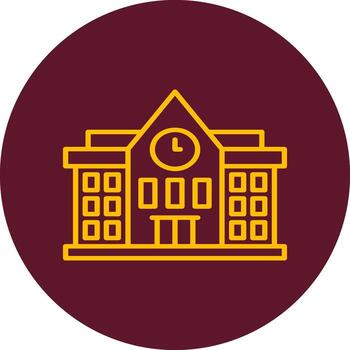 icono de vector de escuela