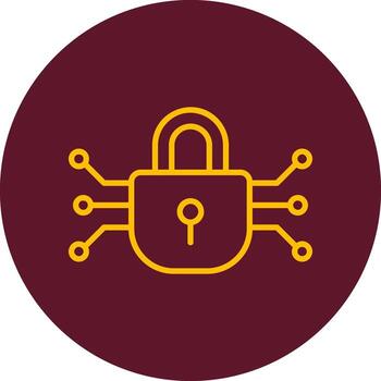 icono de vector de cifrado de datos