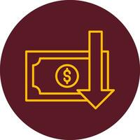 Money Loss Vector Icon