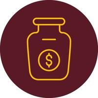 Money Jar Vector Icon