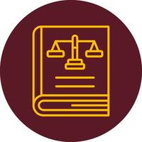 Law Book Vector Icon