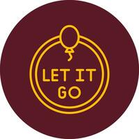 Let It Go Vector Icon