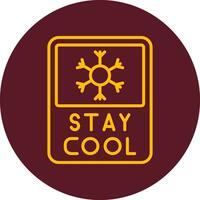 Stay Cool Vector Icon