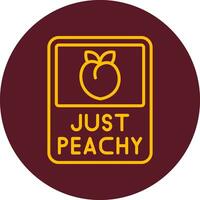 Just Peachy Vector Icon