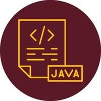 icono de vector de java