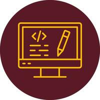 Edit Code Vector Icon