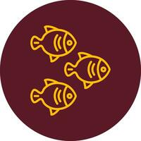 peces vector icono