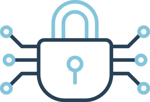 icono de vector de cifrado de datos