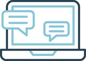 Online Interview Vector Icon