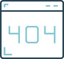 404 Error Vector Icon