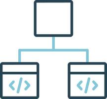 diagramas de flujo vector icono