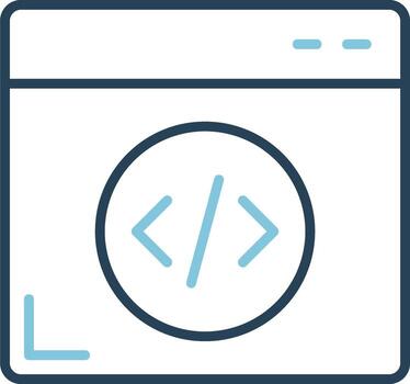 icono de vector de programación web