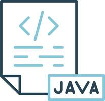 icono de vector de java