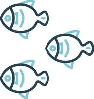 peces vector icono