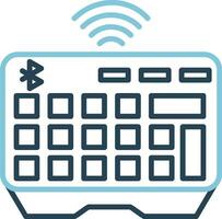 Wireless Keyboard Vector Icon