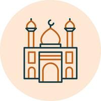 icono de vector de mezquita