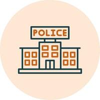 Police Station Vector Icon