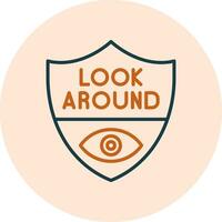 Look Around Vector Icon