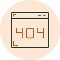 404 Error Vector Icon