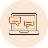 Online Interview Vector Icon