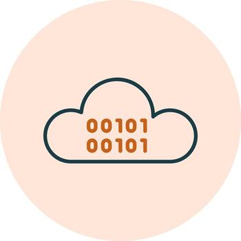 Cloud Coding Vector Icon