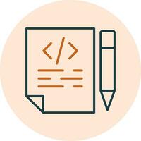 icono de vector de escritura