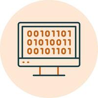 Binary Code Vector Icon