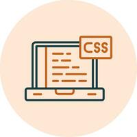 icono de vector de css