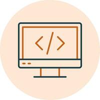 Web Coding Vector Icon