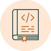 Coding Book Vector Icon