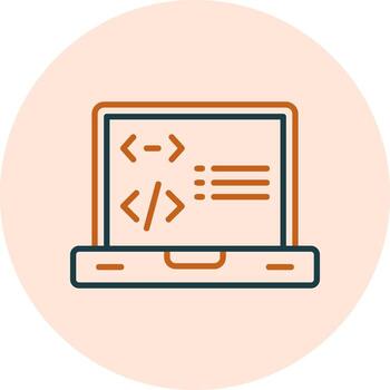 icono de vector de programación
