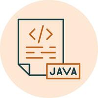 icono de vector de java