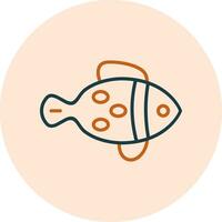 icono de vector de pescado