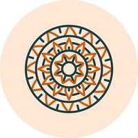 icono de vector de mandala