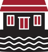 Houseboat Vector Icon
