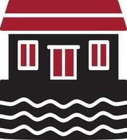 Houseboat Vector Icon