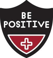 Be Positive Vector Icon