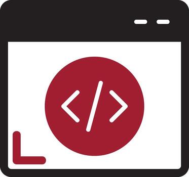 icono de vector de programación web