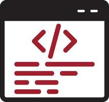 icono de vector de programación web