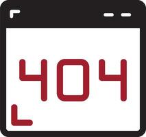 404 Error Vector Icon