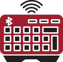 Wireless Keyboard Vector Icon