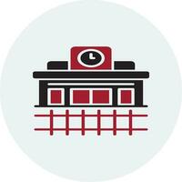 Train Station Vector Icon