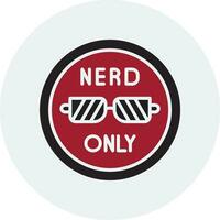 Nerd Only Vector Icon