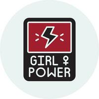 Girl Power Vector Icon