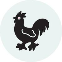 icono de vector de pollo