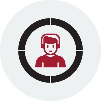 icono de vector de destino