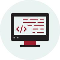 icono de vector de programación